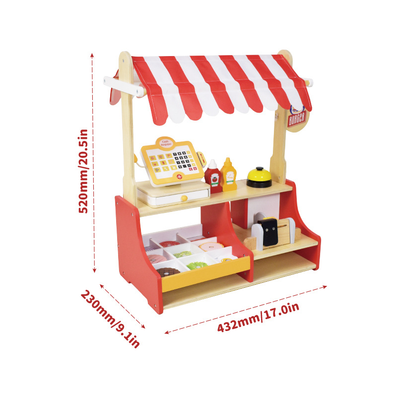 Children Toy Puzzle Wood Hambu - Baby Food Restaurant 评论和价格