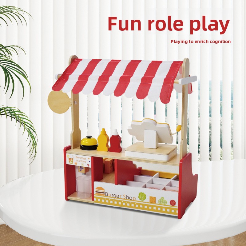 Children Toy Puzzle Wood Hambu - Baby Food Restaurant 评论和价格