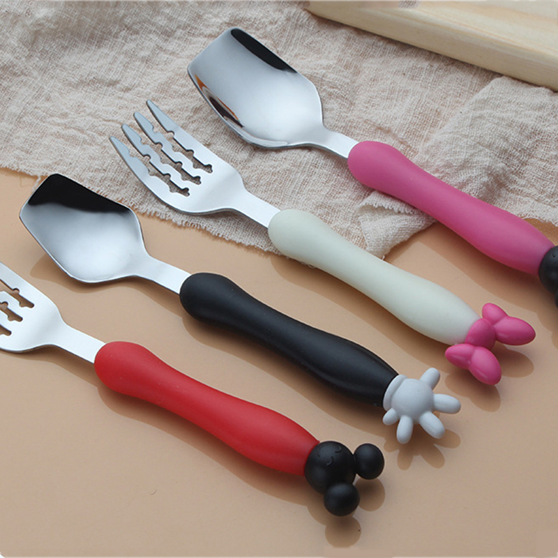 Cartoon Mickey Children Spoon  - Baby Food Kit 评论和价格