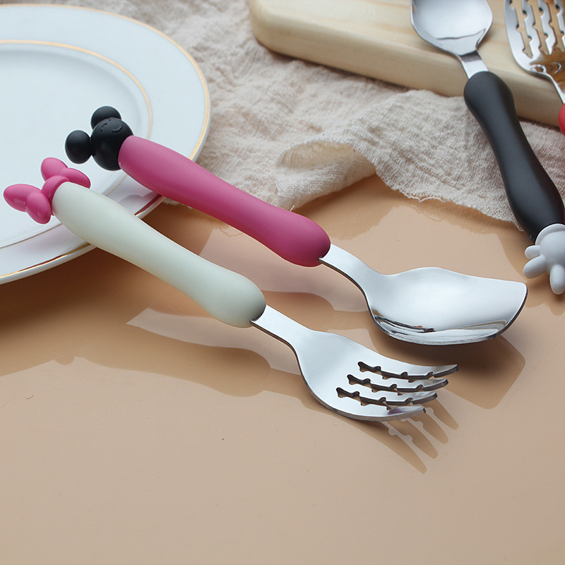 Cartoon Mickey Children Spoon  - Baby Food Kit 评论和价格