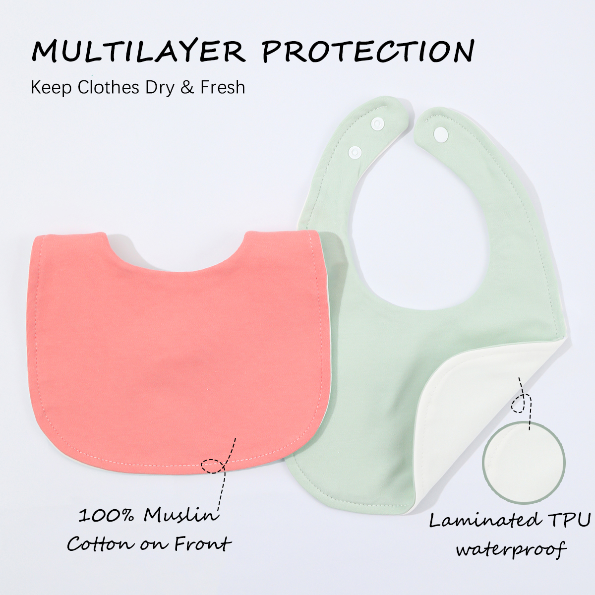 10-piece baby bib U-shaped sal - Baby Food Kit 评论和价格